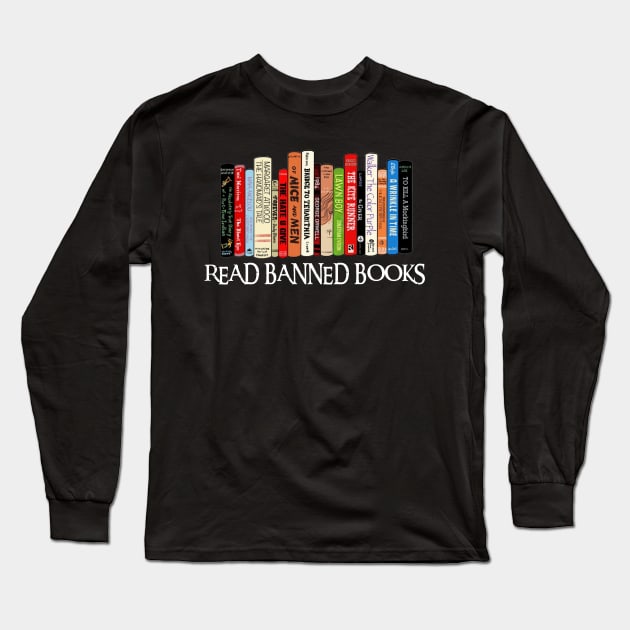 Read Banned Books Long Sleeve T-Shirt by Xtian Dela ✅